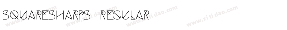 Squaresharps Regular字体转换